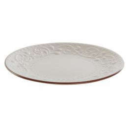 Plato Llano DKD Home Decor Beige Marrón Gres (21 x 21 x 2.5 cm) Precio: 1.79000019. SKU: B1E7CAAYWQ