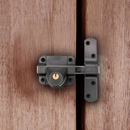 Micel CRR14 Cerrojo de Sobreponer para Puerta, Cilindro 50mm, Placa 86mm, 3 Llaves, Acero Pintado Gris