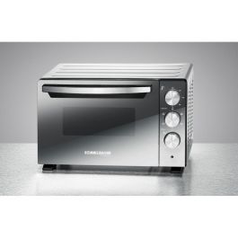 Rommelsbacher BGS 1400 Horno Compacto Eléctrico 22L Negro Plata con Grill y Función Descongelar y Rotisserie