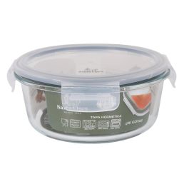 Fiambrera Redonda con Tapa Hermética 17 cm Santa Clara (6 Unidades)