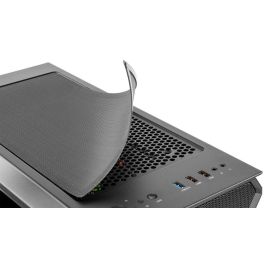 NOX Hummer Quantum Mini Torre ARGB con 4 Ventiladores de 120mm, Chasis de Cristal Templado, Soporte Placas ATX/mATX/ITX, Negro