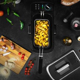 Cecotec CleanFry Infinity 3000 ProFilter Freidora 3 L 2400 W Negro, Acero Inoxidable