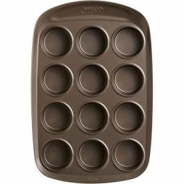 Pyrex 1452002 Molde para Muffins Acero al Carbono Antiadherente 12 Agujeros