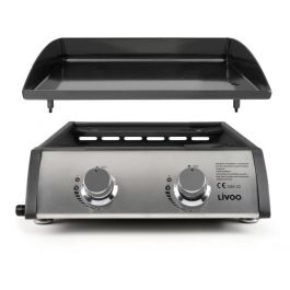 Plancha de gas - LIVOO - DOC296 - 2 fuegos - Gris Plancha de gas - LIVOO - DOC296 - 2 fuegos - Gris