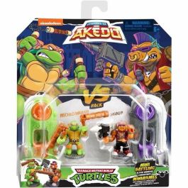 Moose Toys MOO0630996152430 Akedo Figuras Miguel Ángel vs Bebop