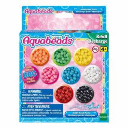 Epoch Set de Abalorios Sólidos Aquabeads - Kit Creativo de Manualidades Infantiles con Más de 800 Perlas y Cuentas para Diseños Originales - Edad 4+ Años