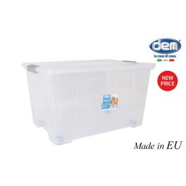 Dem Caja Almacenaje Kira con Tapa y Ruedas 52L - 57x40x32 cm Precio: 42.69000032. SKU: B1CBLSQJ33