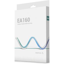 DeepCool EA160 Tira LED ARGB para PC Universal 160cm Translúcida de ABS y Silicona con Conector 3 Pin Multicolor