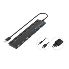 Hub USB Conceptronic 110516907101 Negro 90 cm 7 en 1 (1 unidad) Precio: 35.50000003. SKU: S7810699