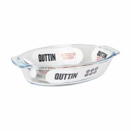 Fuente de Cocina Quttin 725 ml Vidrio Ovalado (6 Unidades)