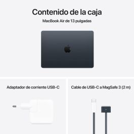 Apple Macbook Air 13.6" - 16GB RAM, 512GB SSD, Apple M4, macOS Sequoia 15.0, Pantalla Retina, Magic Keyboard con Touch ID