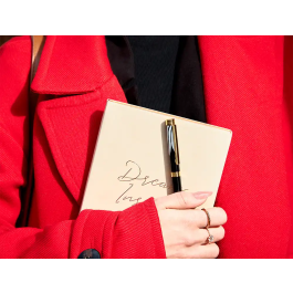 Belius Dualita Bolígrafo Cuerpo Blanco Tinta Azul Diseño Elegante Contemporáneo 1 mm