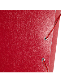 Liderpapel Carpeta proyectos folio lomo 30mm cartón gofrado roja 245 x 345 mm