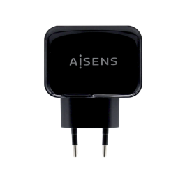Aisens Cargador USB de Pared 17W 3.4A Salida Dual 2x USB-A con Control AI Inteligente para Móviles y Tablets Negro Precio: 5.50000055. SKU: S5622703
