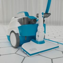 Black & Decker BHSMP2008-QS Limpiador a Vapor Multifunción 2000W con 8 Accesorios, 4 Barras y Colores Blanco/Gris/Azul