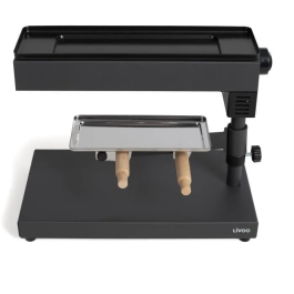 Livoo DOC159 Aparato de raclette tradicional para 6-8 personas - Negro