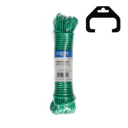 Edm Cuerda Tendedero Plástico Revestido PVC Verde 3.8 mm x 15 m para Exteriores, Interiores, Camping y Náutica Precio: 3.50000002. SKU: S7903537