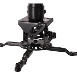 B-Tech Adjustable Drop Projector Mount with Micro-Adjustment, max 25 kg, Tilt: +/-13°, Yaw: 360°, Roll: +/-6°, 743 - 1143 mm, Black