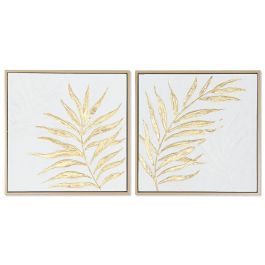 Cuadro Moderno DKD Home Decor Dorado Blanco 4 x 42 x 42 cm (2 Unidades) Precio: 40.98999993. SKU: B1B83D4TJQ