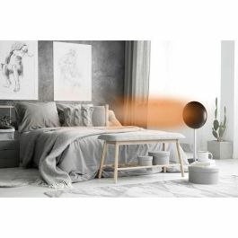 DOMO DO7349H Radiador cerámico turbo 2000W, Negro, 34 x 28 x 81 cm