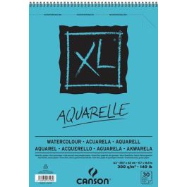 Bloc De Dibujo Canson Xl Aquarelle Con Espiral Grano Fino A3 300G 30H (Set de 5) Precio: 70.89000048. SKU: B159MMM3YW