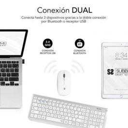SUBBLIM Combo Dual Prestige Extendido Plata/Blanco
