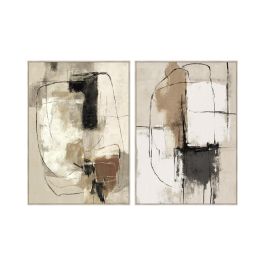 DKD Home Decor Cuadro Abstracto Gris Blanco 4 x 140 x 100 cm (2 Unidades) Precio: 210.7336. SKU: B1DSYVDFCQ