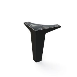 Q&Q Pata de Plástico Modelo Cali H110 Acabado Negro Mate para Soporte y Elevación de Muebles Precio: 2.50000036. SKU: B13659DSXM