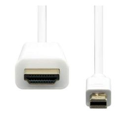ProXtend Cable Adaptador Mini DisplayPort 1.2 a HDMI 1.4 Bidireccional, Soporta 4K@30Hz Video y Audio, 3 Metros, Blanco
