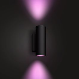 Philips Hue White & Color Ambiance Appear Wandleuchte rund Schwarz 1200lm