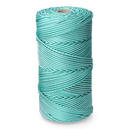Cordón trenzado polipropileno verde / blanco, calibre 5 mm x 200 m Precio: 20.50000029. SKU: B12384EG92