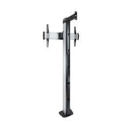 TooQ FS2270M-B Soporte de suelo para TV hasta 70", Plata, Aluminio