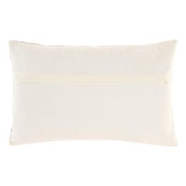 DKD Home Decor India 24 Cojín Crudo Bordado a Mano Algodón 30 x 50 cm (2 Unidades)