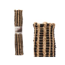 Alfombra Natural Negro Doble Rayas 60x90 cm - Giftdecor (12 Unidades) Alfombra Natural Negro Doble Rayas 60x90 cm - Giftdecor (12 Unidades)