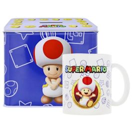 Nintendo Hucha y Taza de Cerámica Toad Super Mario Bros - Set Regalo Oficial