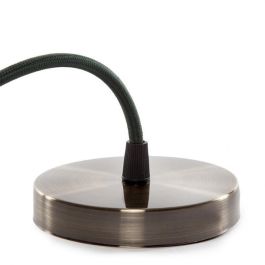 Pendel E27 con Rosetón y Portalámparas Metálico, Cable Textil 1000mm 0.75mm² para Lámpara Colgante LED Filamento Estilo Retro SC-MPL017