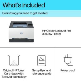 HP LaserJet Pro 3202dw Impresora Láser Color WiFi Dúplex Profesional Rápida. Alta Calidad, Fiable, para Negocios y Oficinas Compactas.