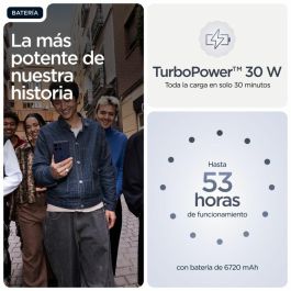 Motorola moto g86 power 5G Dual SIM Android 15, 8 GB RAM, 512 GB, Pantalla 6.67" P-OLED, Batería 6720 mAh, Azul