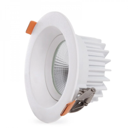 Foco Downlight Circular LED 9W 1260Lm 6000K Anti-Deslumbrante UGR19 40.000H HO-DL-AD-COB-9W-CW