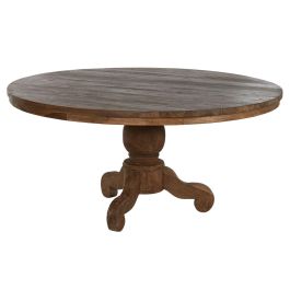 Mesa de Comedor Home ESPRIT Natural madera de teca 160 X 160 X 78 cm Precio: 1282.49999955. SKU: B1CJX65PF5