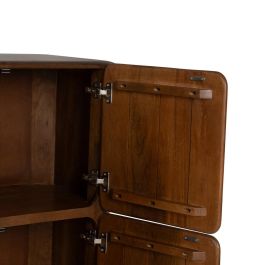 Armario Marrón Madera de Mango Salón 104 X 45 X 110 cm