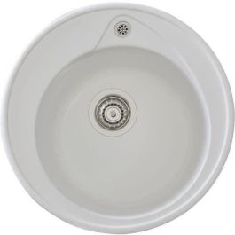Fregadero STRADOUR construido en RONDA, en SMC WHITE UNI - 17, 1 cuenco, dim. Ø 49 cm, vaciado manual Precio: 106.78999958. SKU: B19PGLPP68