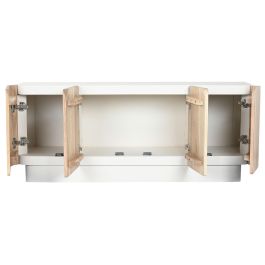 Mueble Tv Scandi DKD Home Decor Natural Blanco 40 x 55 x 140 cm Mueble Tv Scandi DKD Home Decor Natural Blanco 40 x 55 x 140 cm