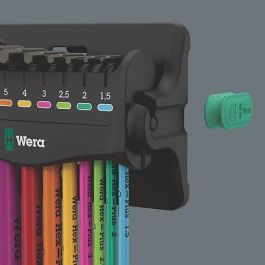 Wera 05133165001 Juego de llaves allen Hex-Plus Multicolour, métricas, 9 piezas (1.5, 2, 2.5, 3, 4, 5, 6, 8, 10 mm)