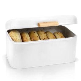 Quttin Panera de Metal Retro 30.5 x 20.7 x 15.1 cm para Almacenamiento de Pan (4 Unidades)