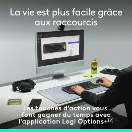 Logitech LOG5099206127470 Teclado Inalámbrico Teclas Pop Icon AZERTY Grafito