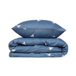 Juego de Cama 220x240 cm + 2 Fundas de Almohada 60x60 cm 65% Algodón 35% Poliéster Azul ASI8681875217148