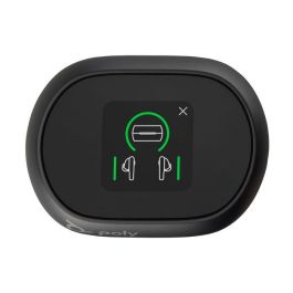 Poly Voyager Free 60+ UC Auriculares Carbon Black con ANC, 3 Micrófonos, Estuche Táctil y Adaptador USB-C BT700