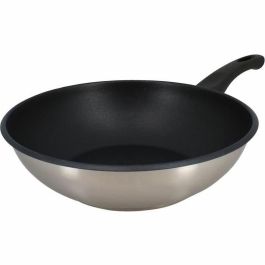 Menastyl 6020252 Wok 28 cm Acero Inoxidable para Todo Tipo de Fuegos e Inducción