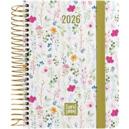 Agenda Anual (2026) Grafoplas Design Espiral Tapa Extra Con Goma A6 170X145 D/P Wildflowers Precio: 12.50000059. SKU: B1GJXFKE4P